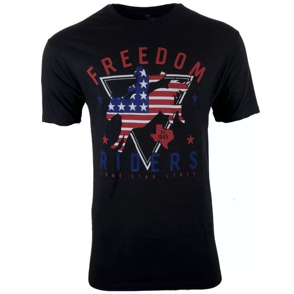 Raw State By Affliction Men's T-Shirt FREEDOM RIDER RODEO Biker Cowboy - Picture 1 of 3